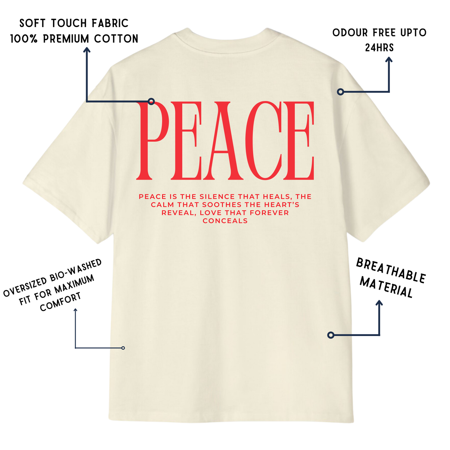 Peace Oversized T shirt (Unisex)