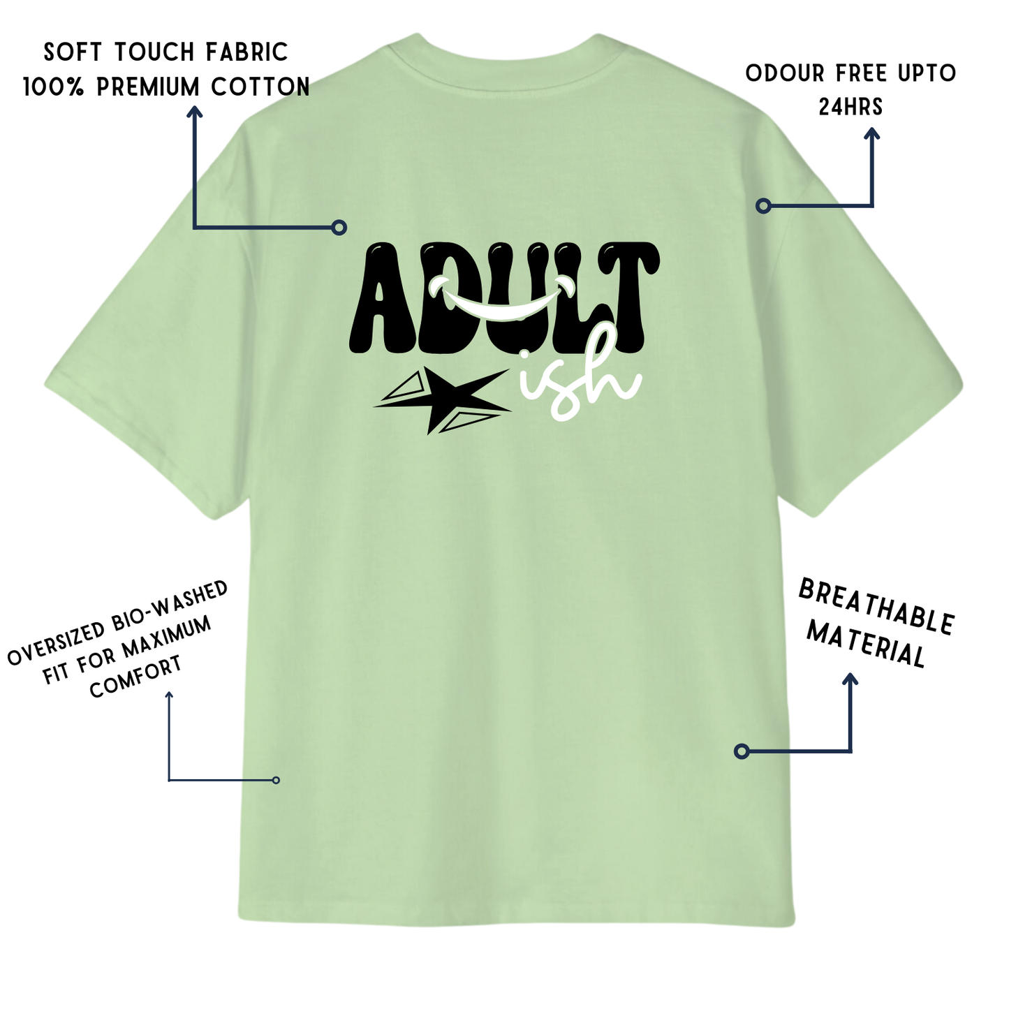 Adultish Premium Oversized T-shirt (UNISEX)