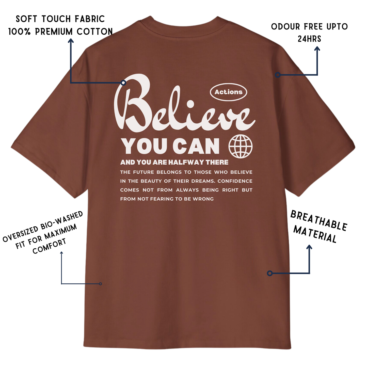 Believe Oversized T-shirt (UNISEX)