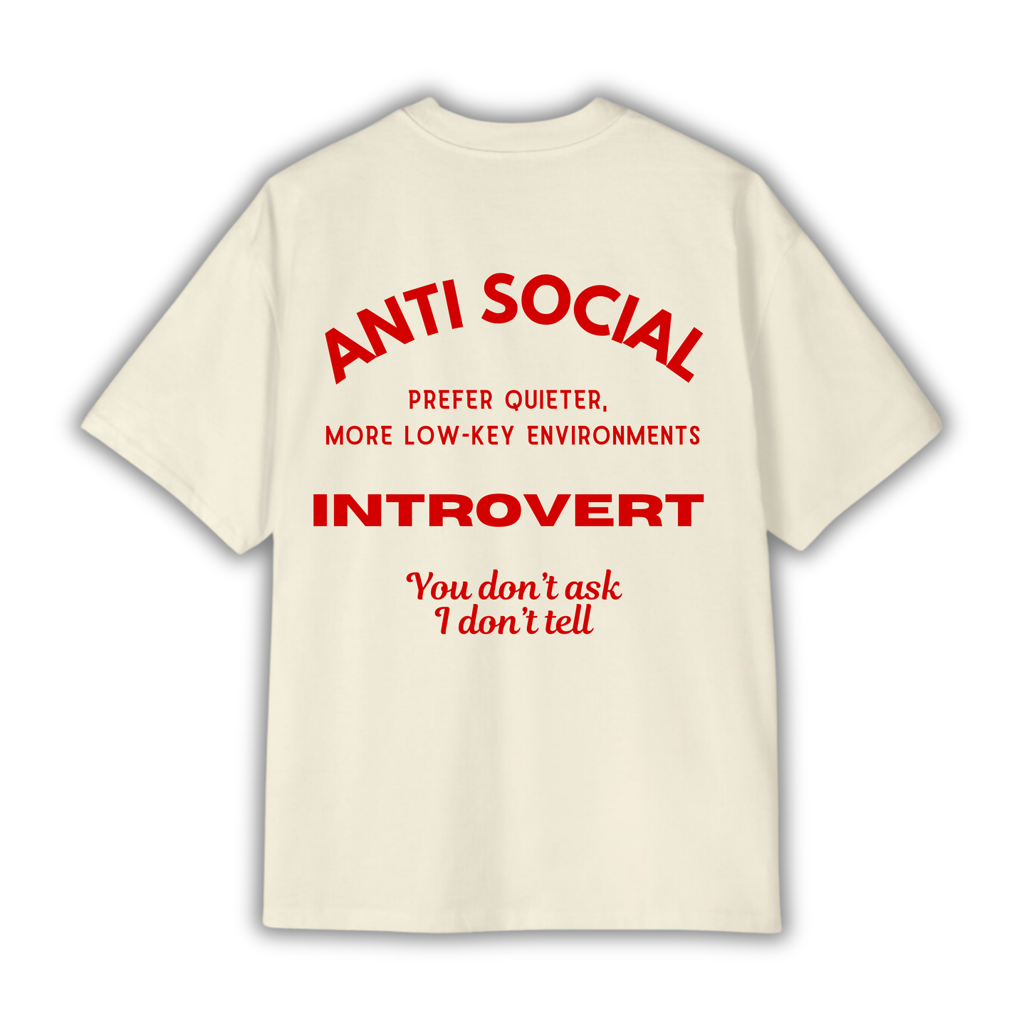 Introvert Oversized Premium T-shirt (UNISEX)