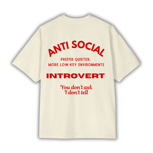 Introvert Oversized Premium T-shirt (UNISEX)